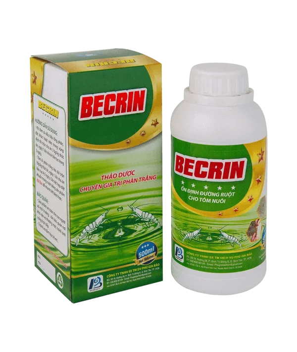 BECRIN - Thảo dược chuyên gia trị tôm bị phân trắng 01