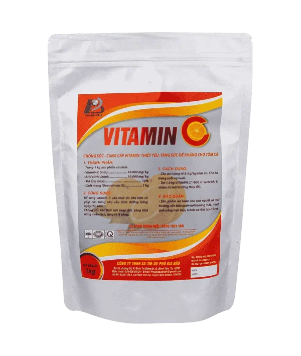 VITAMIN C - Cung cấp Vitamin C, chống sốc, tăng sức đề kháng cho tôm cá-4-min